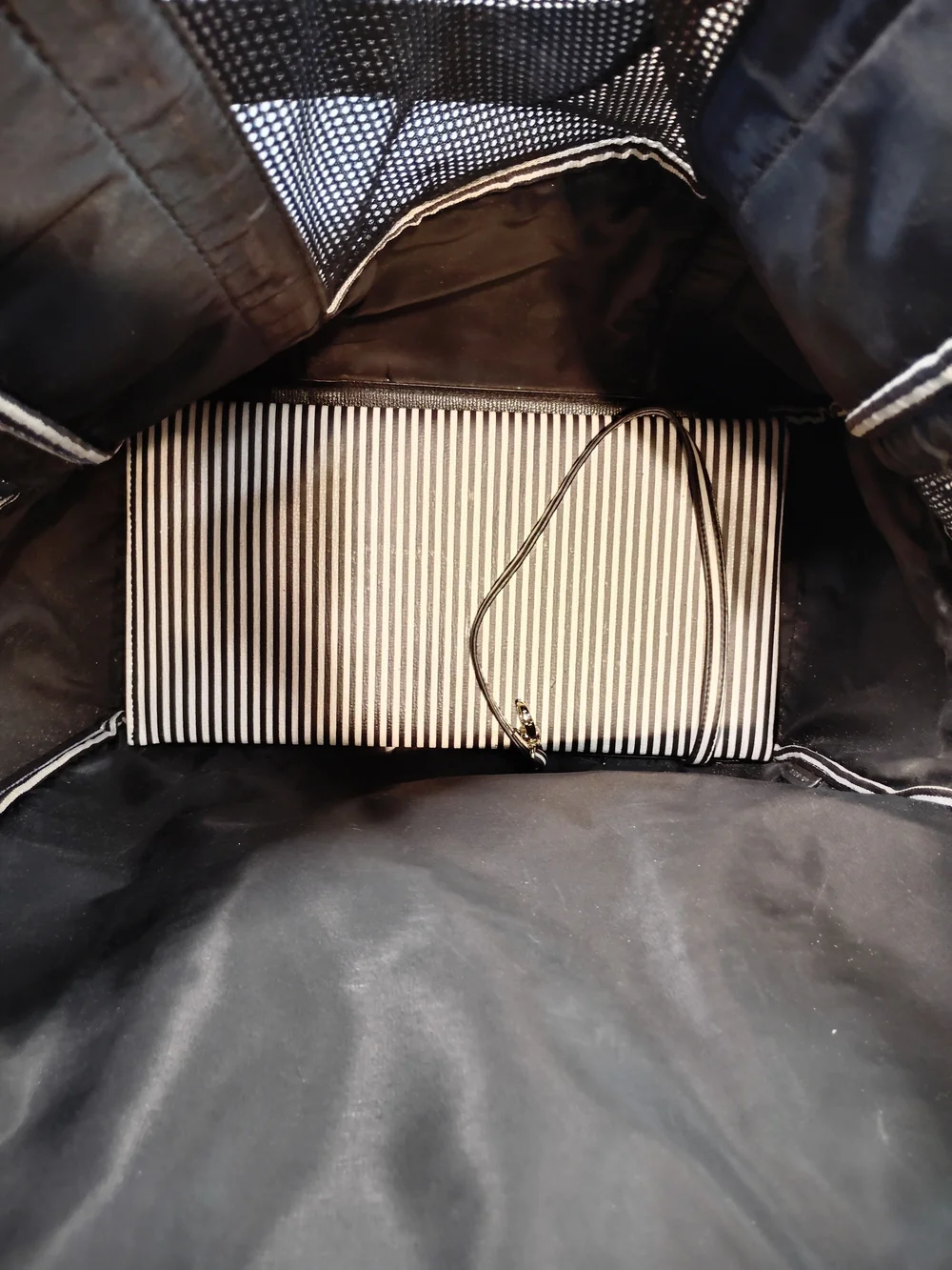 Henri Bendel Pet Carrier Backpack with Top Handles And Front Zip Pocket